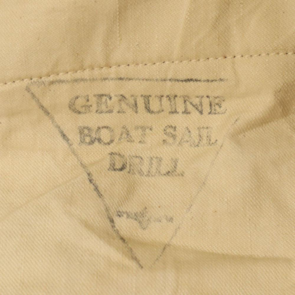 BOAT SAIL DRILL 70s Vintage Check Pattern Hunting Pants Red Men's Used