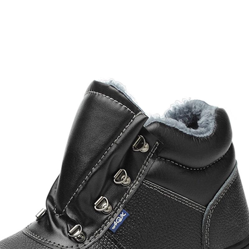 Xuhhao Men's 215 Fleece-Lined High-Top Safety Work Shoes