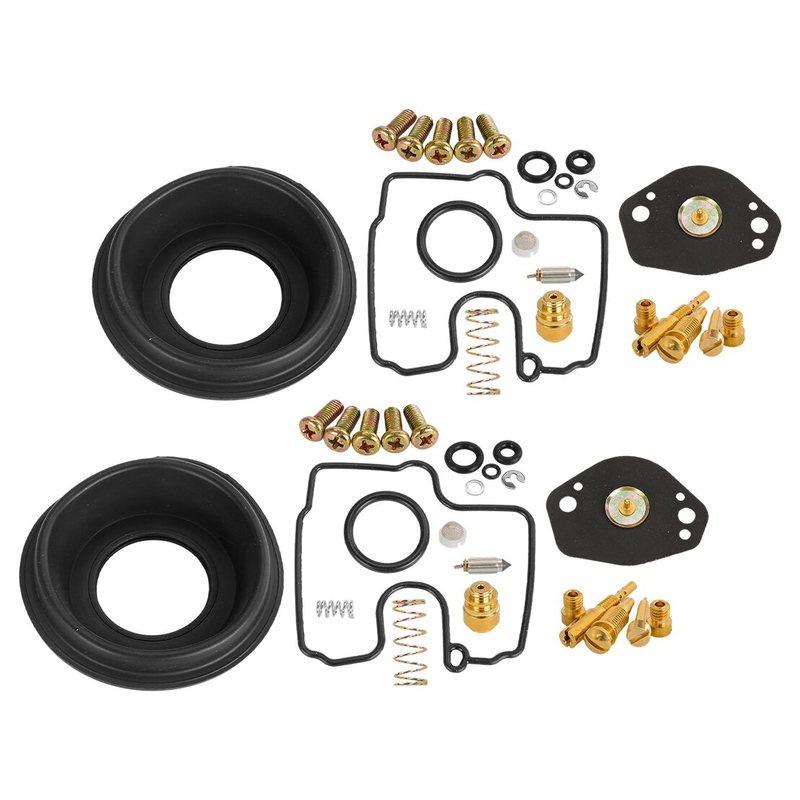 2 Sets Carburetor Carb Repair Rebuild Vacuum Diaphragm Membrane Kit Fit for Suzuki SV650 SV650S 2002 2001 2000 1999