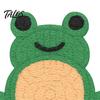 Frog Coasters, 3D Printed Drink Coasters, Anti-Slip Felt And Cork Heat Resistant Coasters, for Table Protection Desk Decor