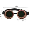 Vintage Steampunk Goggles Glasses Cosplay Cyber Punk Gothic Glasses(bronze)