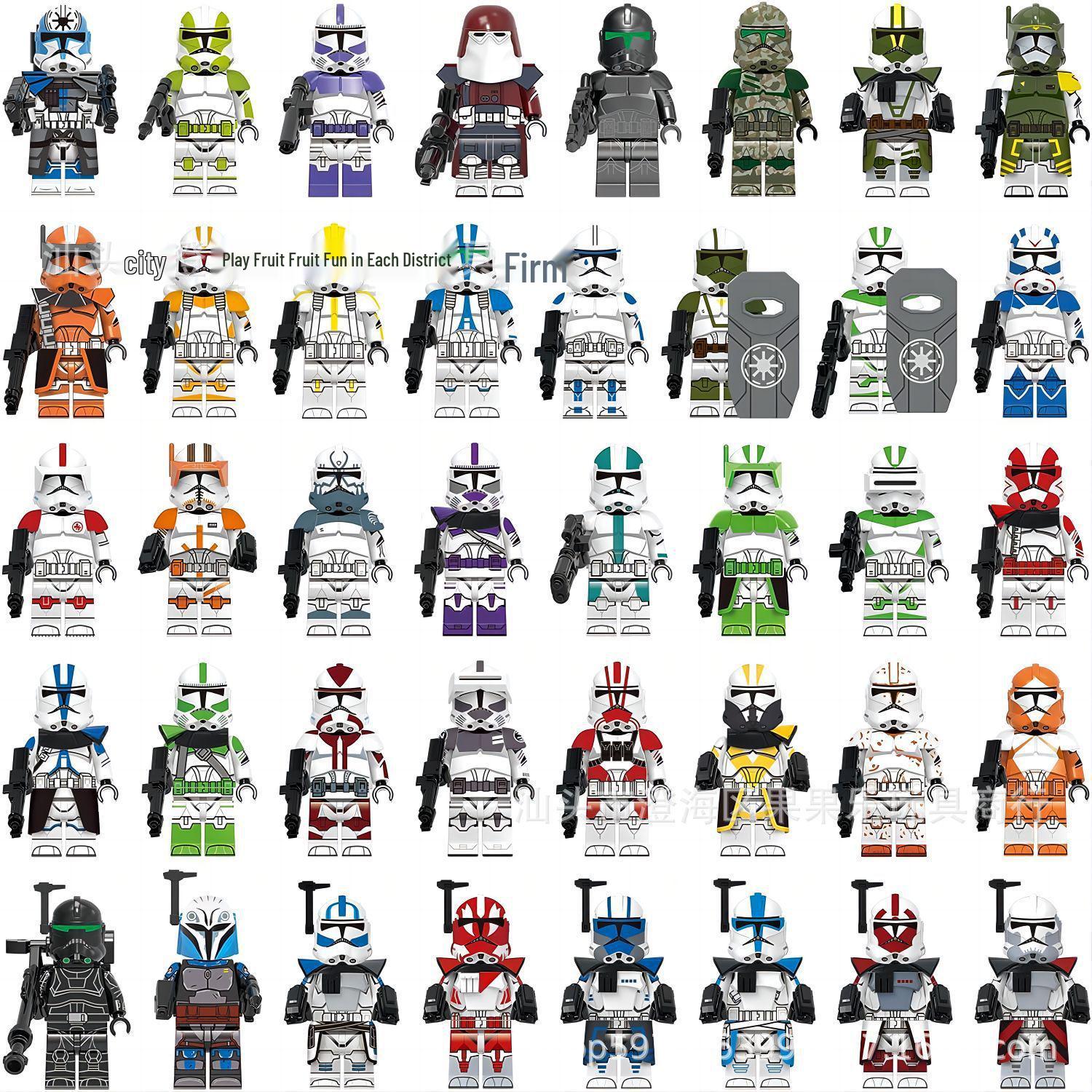 Star Series Building Blocks: 40 DIY Interlocking Figures with Weapons - Children s Educational Toy Set