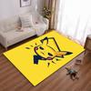 Cute Pikachu-Inspired Yellow Cartoon Rug Non-slip rug suitable for living room and bedroom sofas.