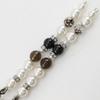 CHANEL COCO Mark Earring long Silver metallic/Fake pearl/Rhinestone 11.0g Women Used
