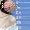 10pcs Nonslip Transparent Bra Straps Invisible Detachable Adjustable Shoulder Strap Women Elastic Bra Belt Underwear Accessories