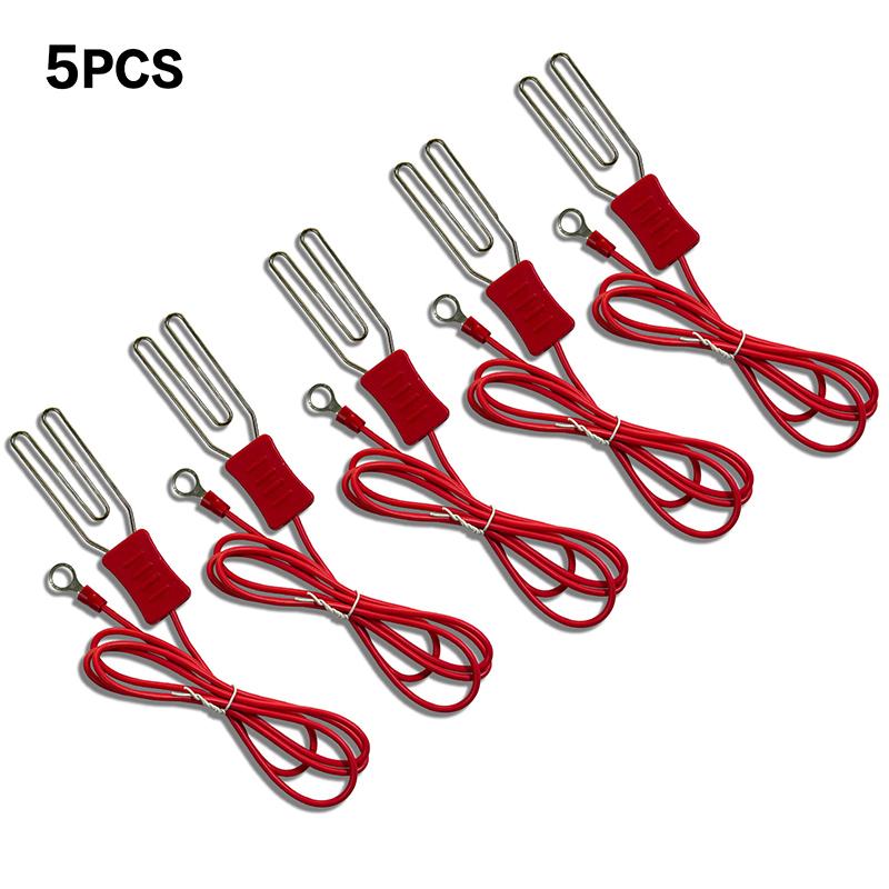 Electric Fence Alligator Clips Ground Connection For Farm Livestock Animals Energizer To Polywire Polytape Kits Cable Connectors