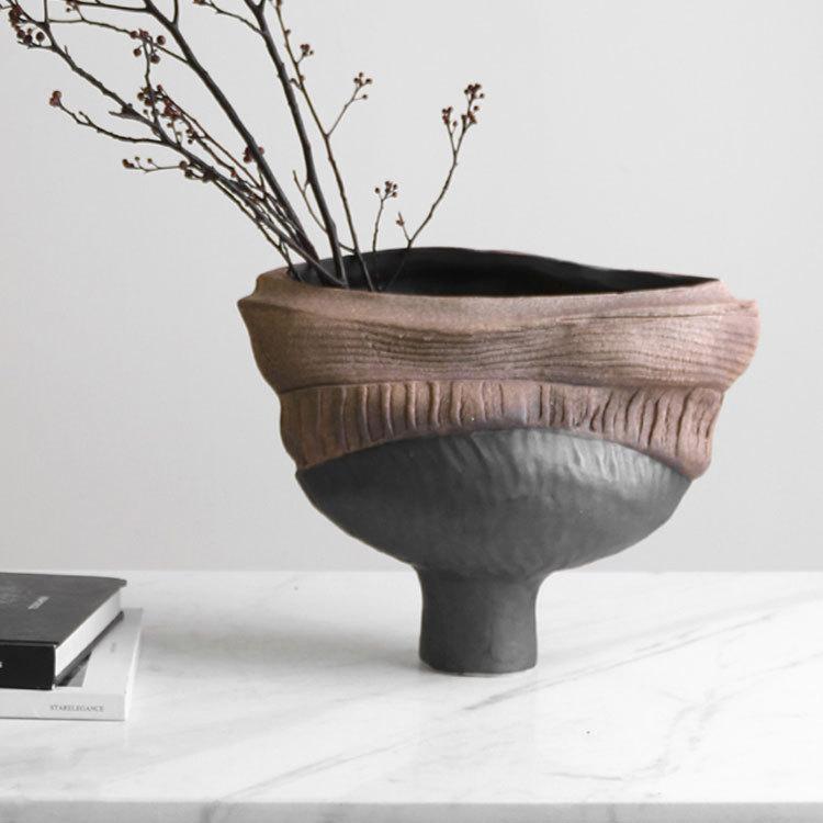 Resin Vase Handmade Ornaments Irregular Flowerpot Flower Arrangement Accessories Home Decoration Accessories