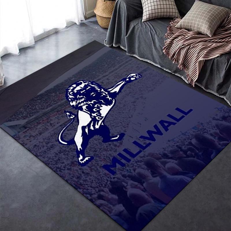 Tappeto Nuovo Millwall FC 2025 per Soggiorno Camera da Letto Casa Decorazione Divano, Tappetino Antiscivolo per Giochi Bambini