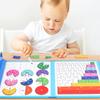 Fraction Learning Math Montessori Arithmetic Teaching Board Games Wooden Book Educational Toys For Children Party Game Christmas