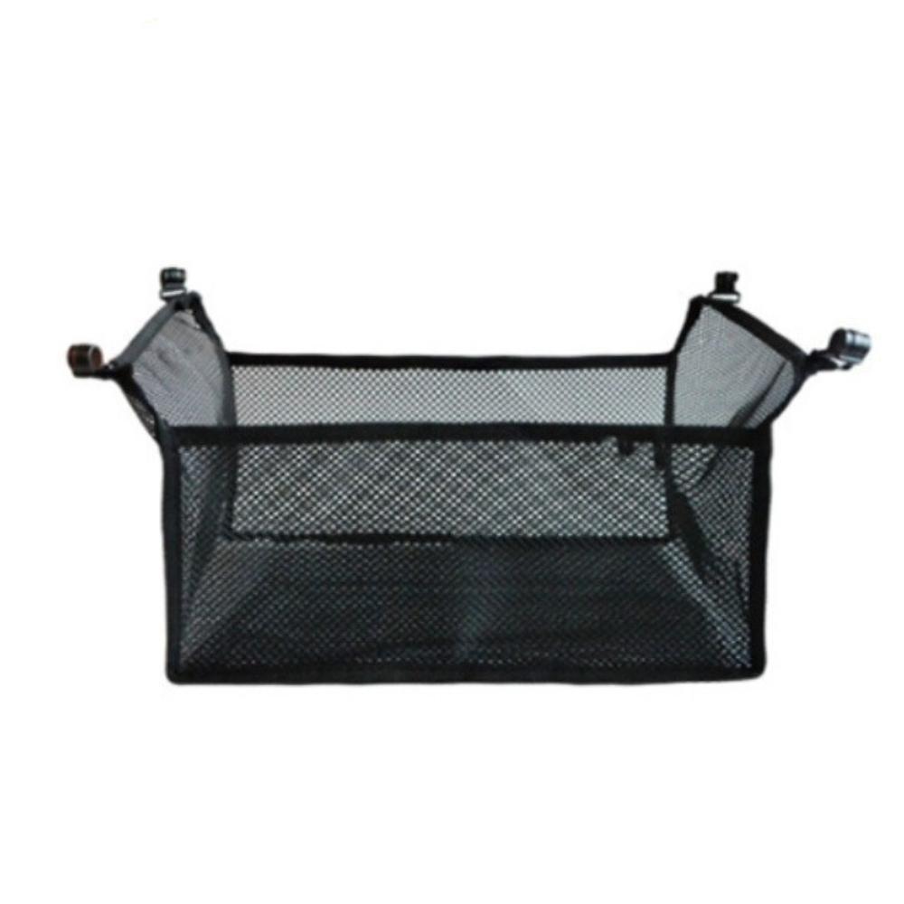 Portable Picnic Table Storage Net Bag Large Capacity Black Mesh Bag Outdoor