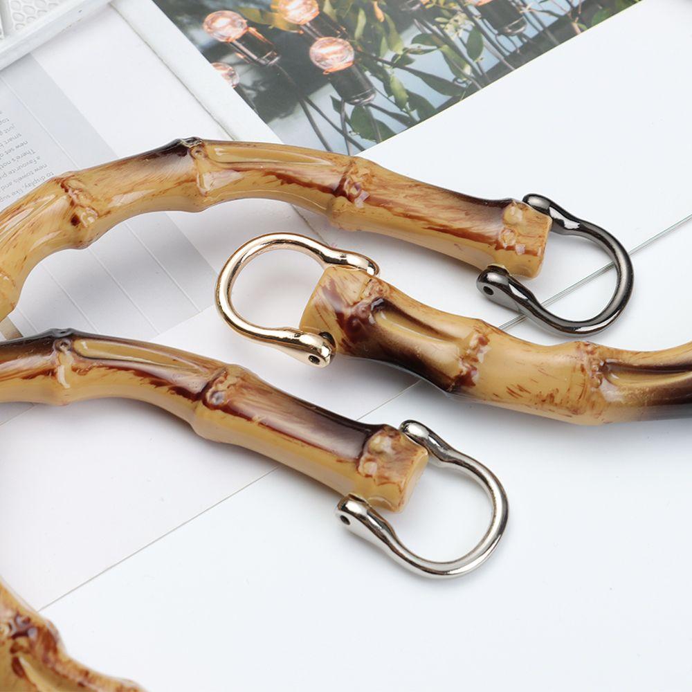 Handmade With Buckle Bag Accessories Bamboo Bag Handles Detachable Handbag Band Handle Shoulder Bag Strap