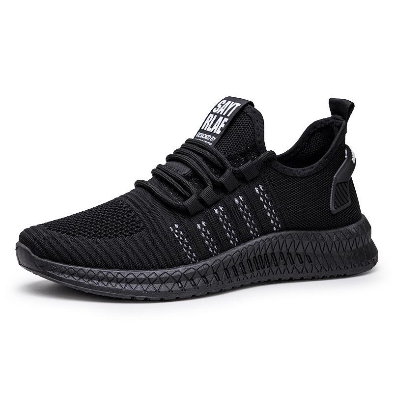 Men's 2024 Spring/Summer Trendy Low-Top Mesh Running Sneakers - Korean Style Fashion Casual Breathable Shoes