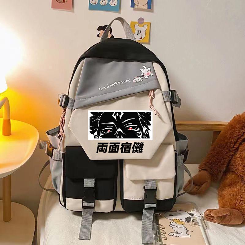 Day Mantra Peripheral Printed Backpack Youth Youth Student School Bag Lightweight Backpack Travel Bag