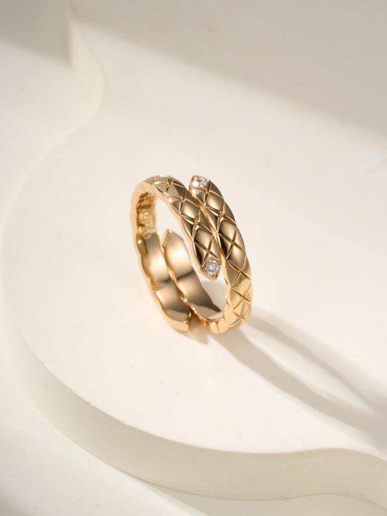 Super High Quality Rhombus Double Layer Ring for Daily Wear Exquisite Craftsmanship for Men and Women Gifts for Men and Women Birthday Gifts