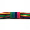 7 Strands Rainbow Paracord 2/3/4mm Parachute Rope Perfect for DIY Bracelet Making Backpacking Outdoor Survival Activities