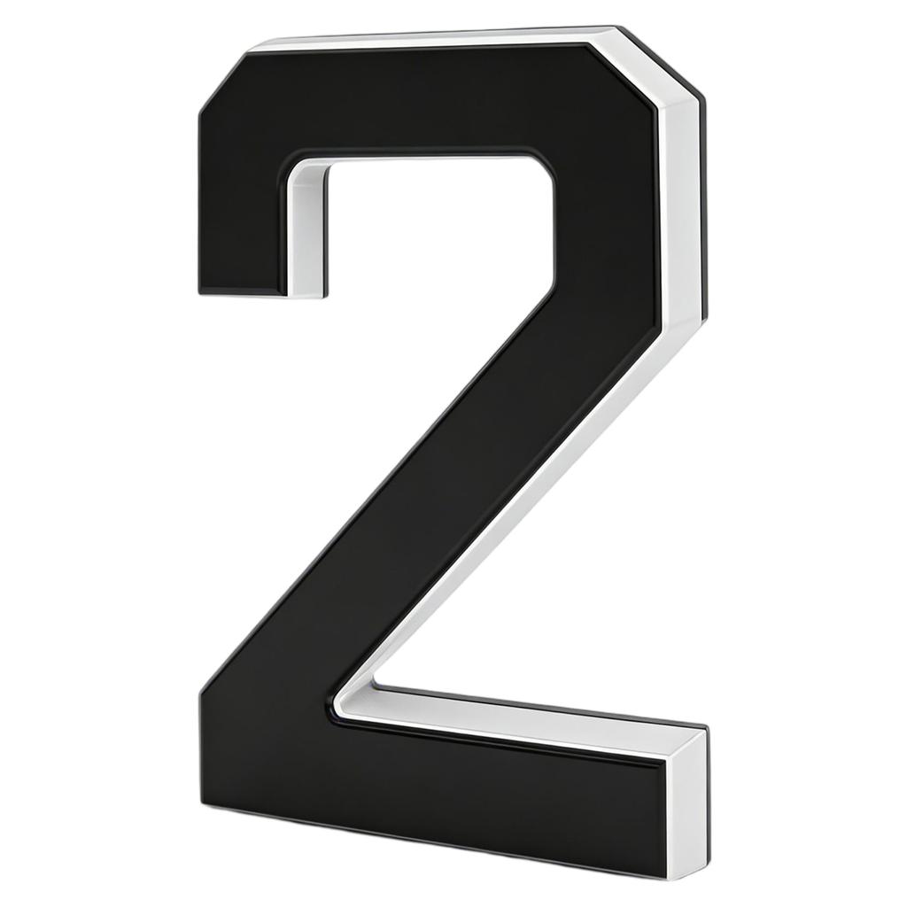 Modern Acrylic LED House Number Sign Illuminated Address Plaque Weatherproof Outdoor Decorative Number 3 for Home Office Hotel Apartment Door Wall