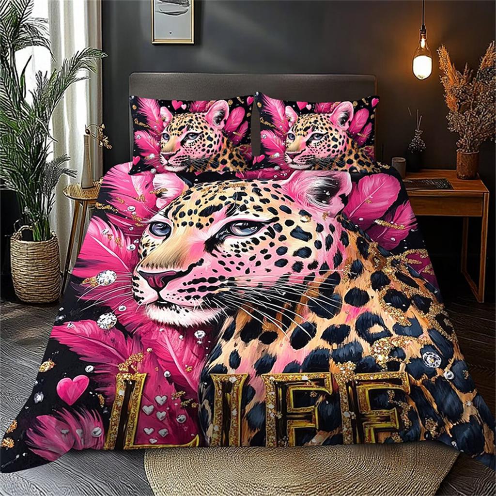 3D Animals Pattern Modern Stylish Duvet Cover Sets Quilt Cover Sets Luxurious Bedding Sets with Pillow Cases For Teenage Boys