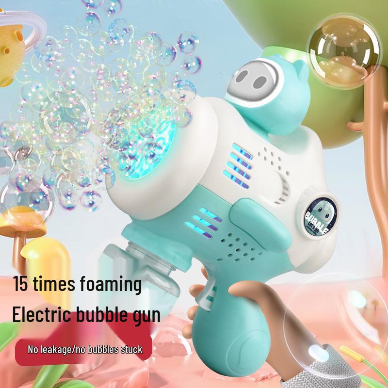 Gatling Bubble Gun: Automatic Electric Handheld Bubble Maker for Kids