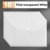 5/10 Pcs/set A4 Transparent File Bag PVC Documents Filing Storage Bag Student Organizer Information Pocket Folders Stationery