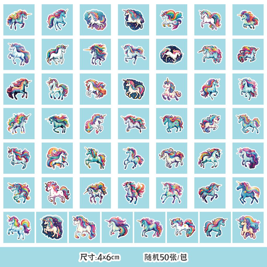 50 Pictures of Non-repeat Cute Style Graffiti Stickers Mobile Guitar Decoration Waterproof Stickers Children DIY Hand Account Stickers