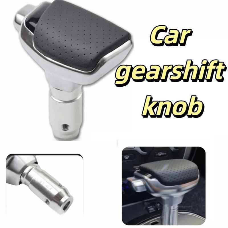 Metal Finish Universal Car Gear Shift Knob Ergonomic Shape Comfortable Grip Ergonomic Shift Knob Durable Construction