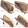 Slim Long Wallet for Genuine Stylish Cowhide Leather Greige [Blanc Pomme] Anti-Skimming Women, Leather, Wallet, L-shaped Zipper, bp-1059