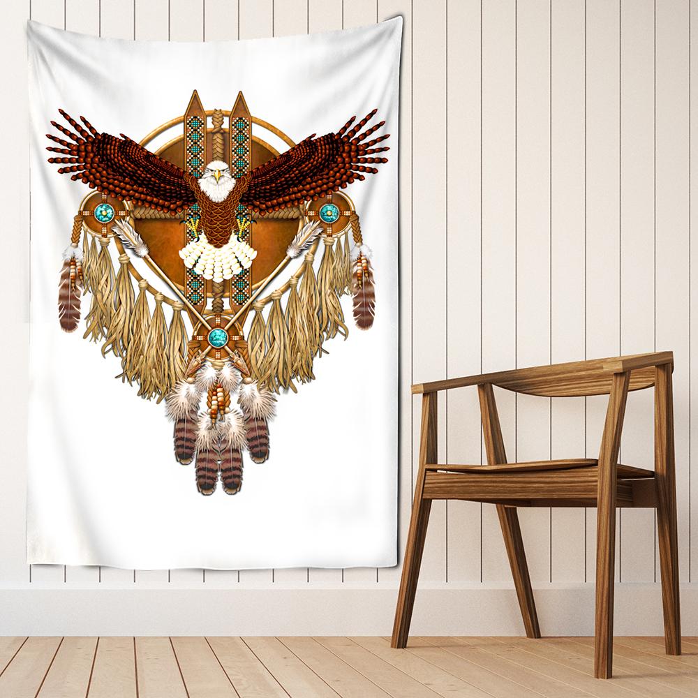 Owl Windbell Tapestry Wall Hanging Psychedelic Magic Bohemian Art TAPIZ Bed Sheet Dormitory Home Decor