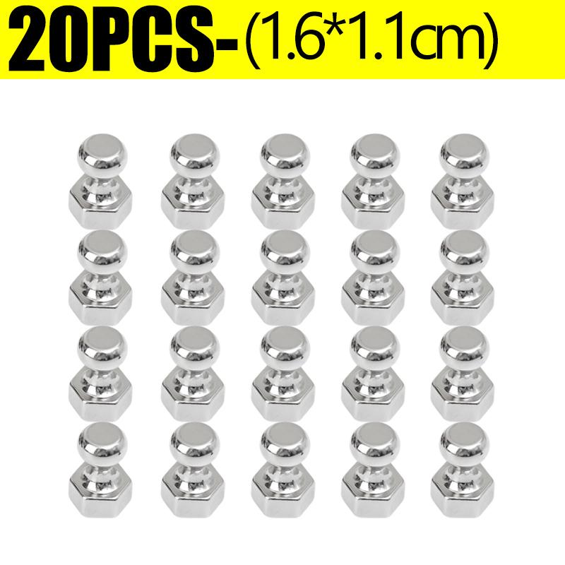 1/20PCS Neodymium Magnet Thumbtack Suction Cup for Whiteboard Fridge Kitchen Home Strong Magnetic Pushpins Sucker Magnets Decor