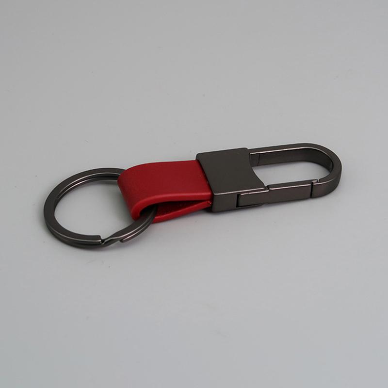 Legierung Leder Schlüsselanhänger Multifunktional Langlebig Leder Hüftanhänger Schlüsselanhänger Karabinerhalter Anti-Verlust