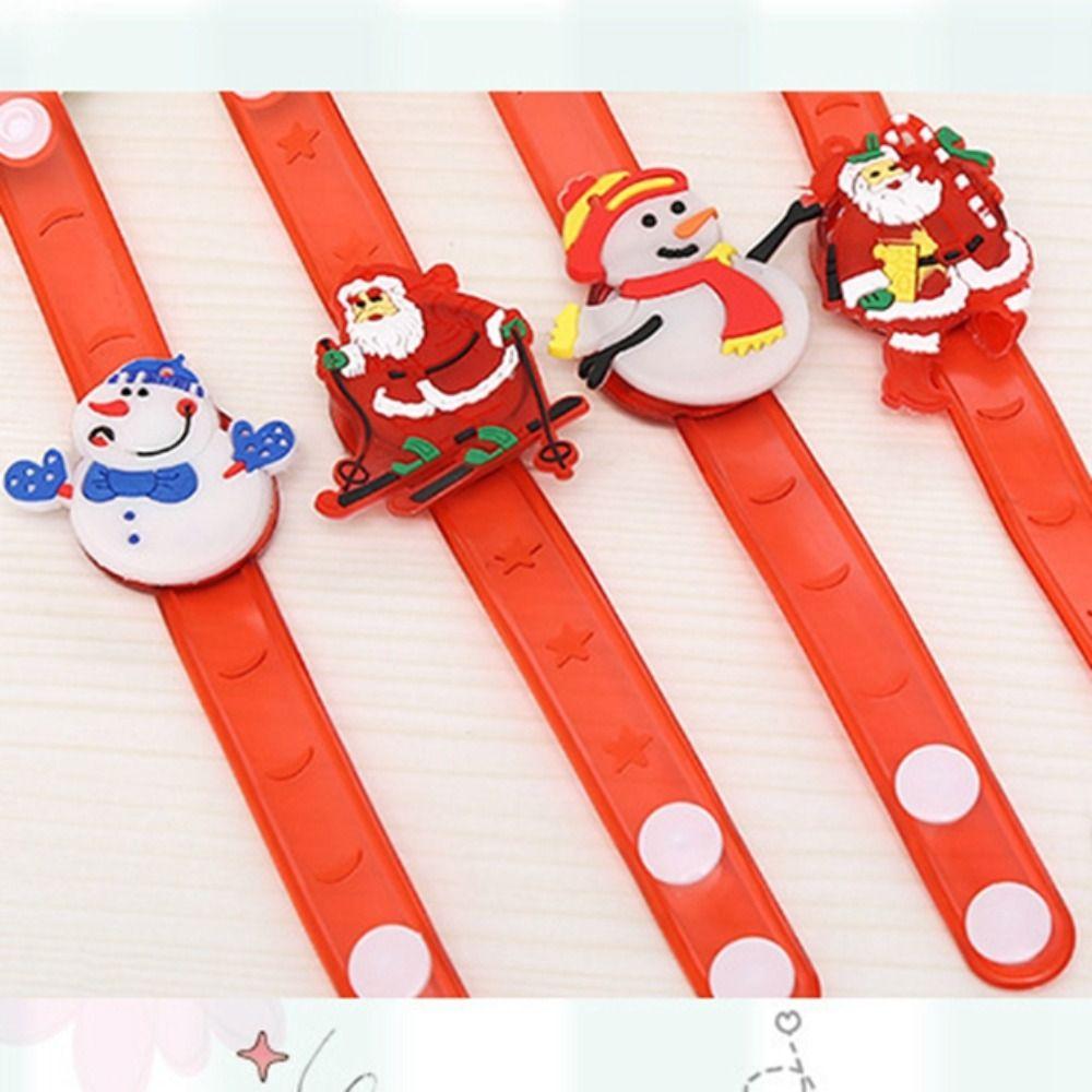 Plastic Christmas Pop Circles Christmas Christmas Toys Hand Ring LED Christmas Bracelet  Christmas