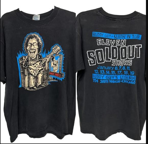 Vtg 1994 Buddy Guy Slippin Tour REPRINT T-shirt size S-5XL S