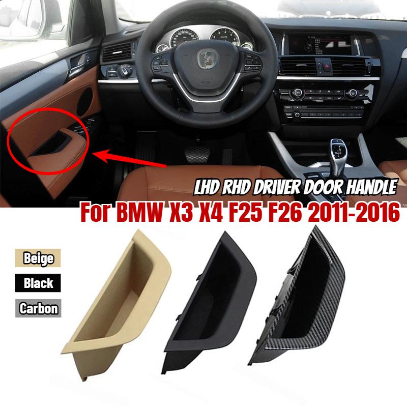 Pour BMW X3 X4 F25 F26 2011 2012 2013 2014 2015 2016 LHD RHD intérieur conducteur porte tirer poignée accoudoir panneau boîte de rangement couverture