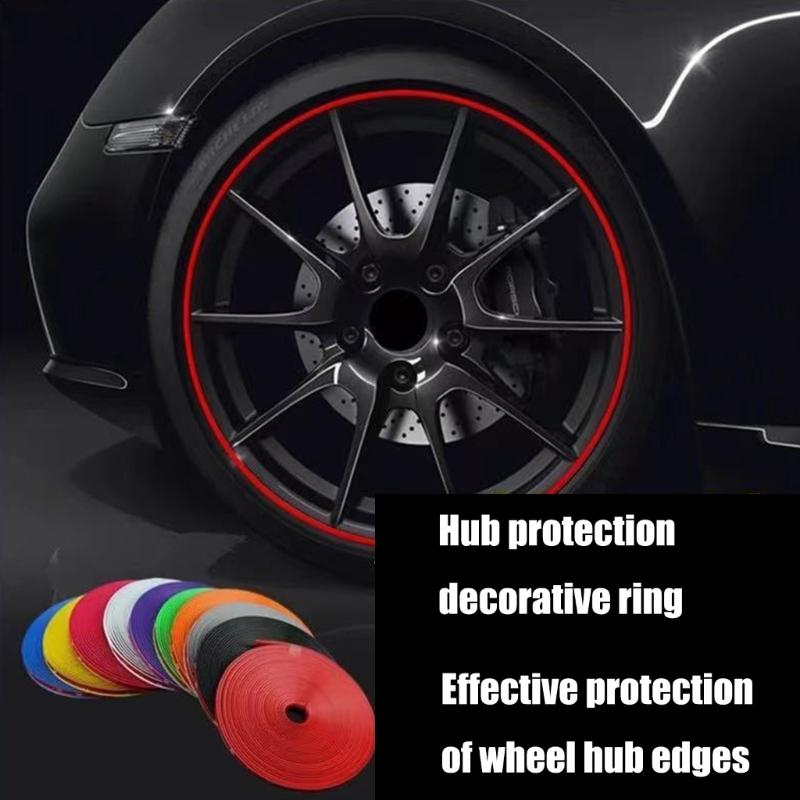 Rims Trim Wheel Protection Strips for Curb Rash and Wheel Scratch Prevention Wheel Decoration Car Styling
