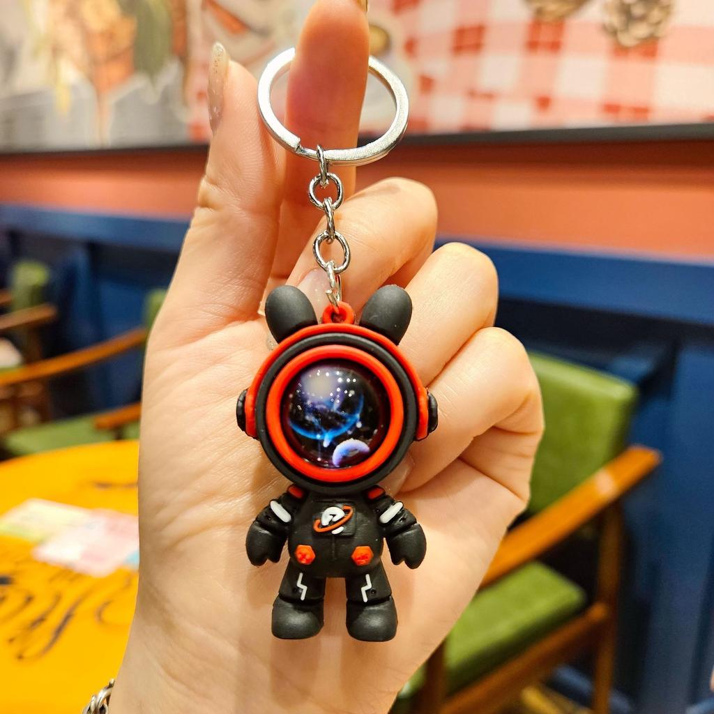 Reise zum Sternenhimmel Hase Astronaut Schlüsselanhänger Kreativer Auto-Schlüsselanhänger Anhänger Paar Geschenk Puppe Taschenanhänger
