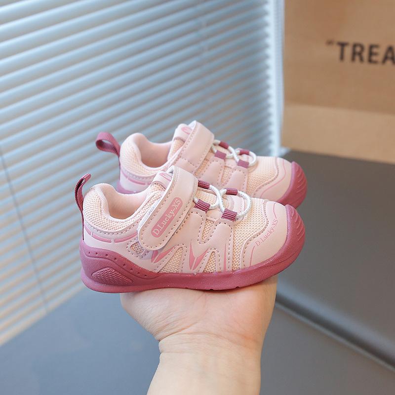 

New baby toddler shoes girls mesh sneakers soft sole boy baby indoor shoes Size 15-19 5 pairs starting розовый