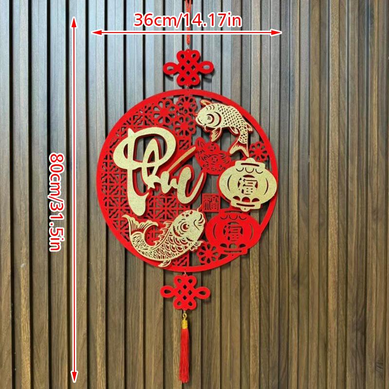 1PC Tassel Design Scene Setting Blessing Pattern Auspicious Pendant Home Decor Exquisite Various Styles