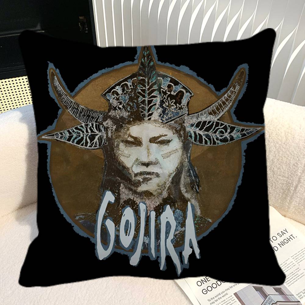 Goth GGojira Various Art Pillow Case Square Pillow Bedroom Sofa Leisure Comfort Cushion Car Home Decoration