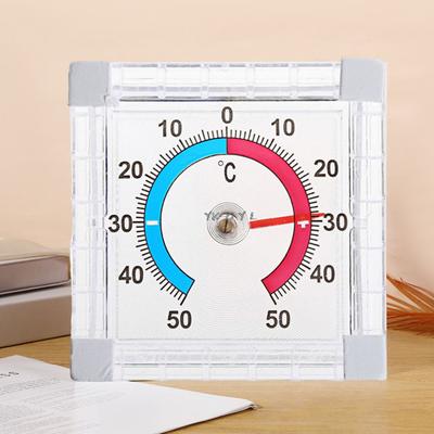 Termometro per finestra impermeabile adesivo termometro per interni ed esterni termometro digitale quadrato in plastica ad alta precisione