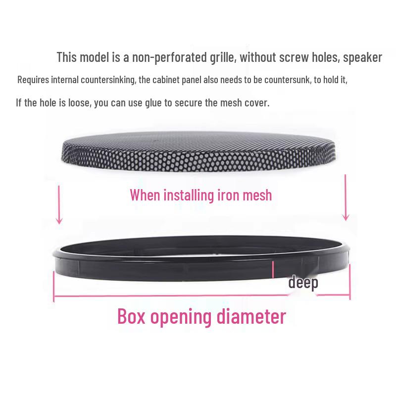Speaker Grille Decorative Ring & Subwoofer Cover (1"-10") - Holeless Protective Design