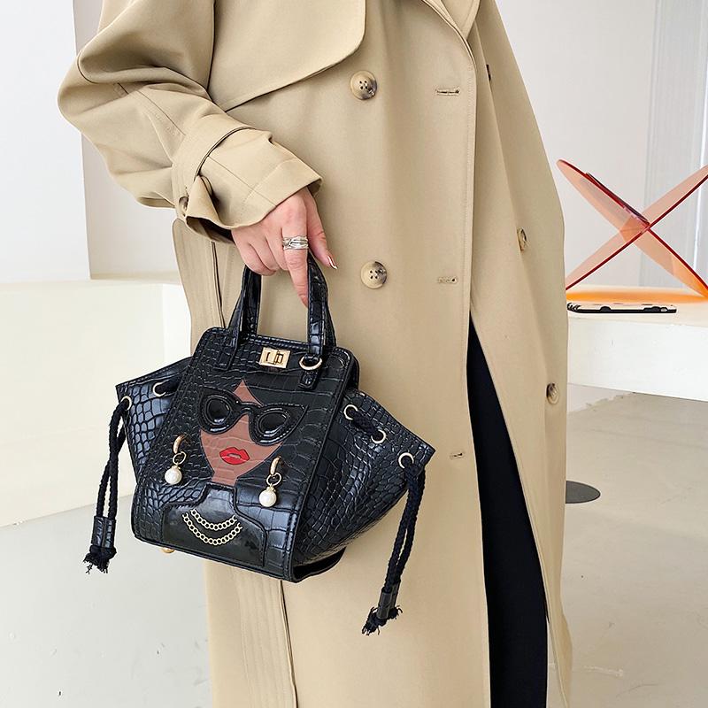 Módní Osobnost Krása Taška přes rameno Dámská Perlová Crossbody taška PU Kůže Kabelky a Peněženky Dámské Kamenný Vzor Spojky