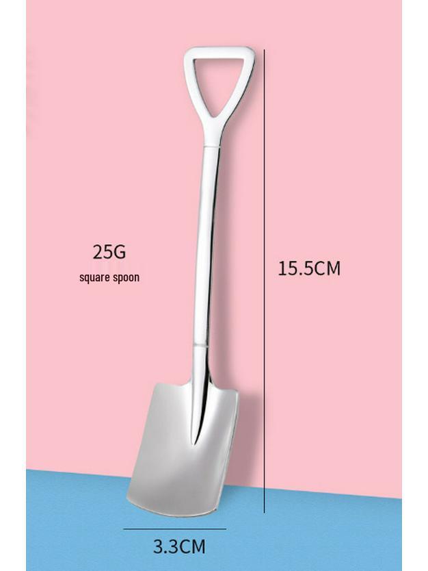 Железная лопатка-ложка: Креативная десертная ложка из нержавеющей стали для арбуза