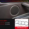 For BMW X5 X6 F15 F16 2014-2018 Silver Inner Door Speaker Ring Cover Trim 4PCS