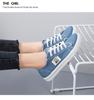 Women's Autumn Canvas Sneakers: White, Flat, Soft Sole, Plus Size, Versatile Fashion.