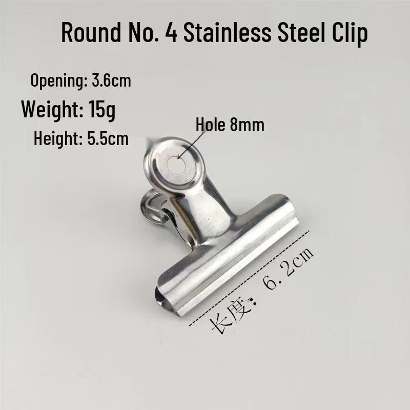 Stainless Steel Office Stationery Folder & Ticket Clip