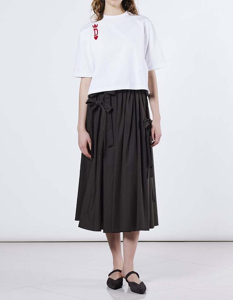 Double Standard Clothing Chain Stitch Women's T-Shirt, 0208-021-253