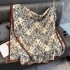 180X90Cm Cashew Flower Cotton Linen Scarf Light And Soft Shawl In Autumn Winter Warm And Sun Protection Beach Towel For Travel