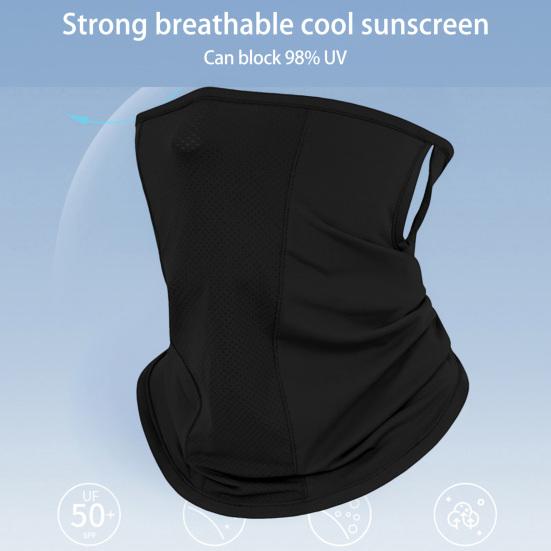 Summer Cycling Face Guard Neck Gaiter Windproof UV Protection Breathable Cooling Ice Silk Men Women Outdoor Bandana Neck Scarf Face Shield