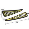 Car Led Bumper Strip Cob Daytime Running Light Yellow Turn Signal Daylight Drl