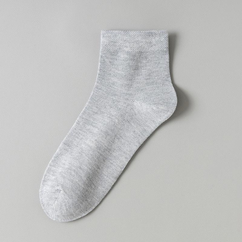 

Мужские весенне-осенние универсальные однотонные деловые повседневные спортивные носки-гольфы из хлопка 1 pair светло-серый