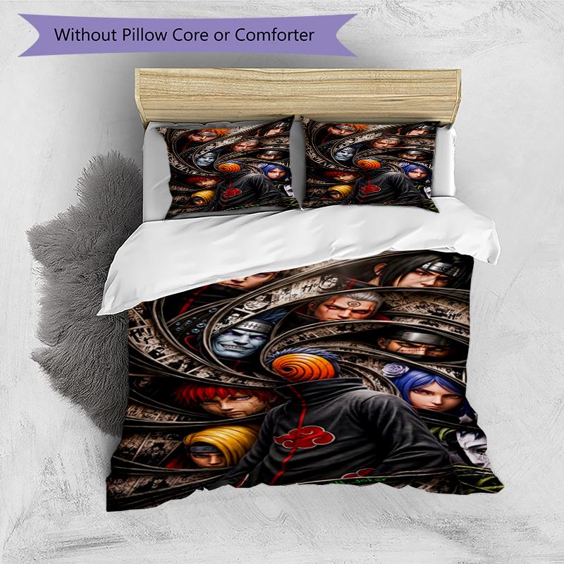 N-Narutos Characters Print Flannel Blanket, Soft Warm Lightweight Throw Blanket for Living Room,Sofa Bed Camping Office